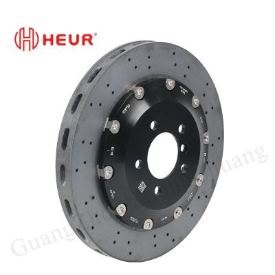 China HEUR Frente (Customize) 380mm Carbon Ceramic Disc Brake Para Lamborghini Urus BMW à venda