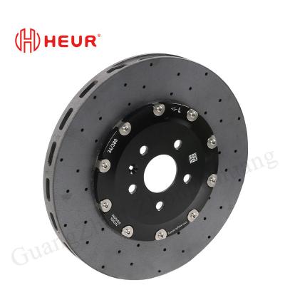 China Heur Brake Carbon Ceramic Disc For Volkswagen Tiguan Golf Upgrade 380*34mm Front Set for sale