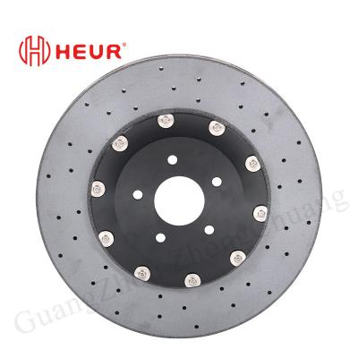 China HEUR Brake Carbon Ceramic Disc Voor Nissan Gtr R35 Sentra B18 Aanpassen 390*34*75mm Te koop