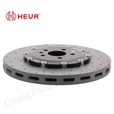 China HEUR conjunto de freno delantero Refit 355 * 54 * 28mm disco de carbono de cerámica para Mitsubishi L200 en venta