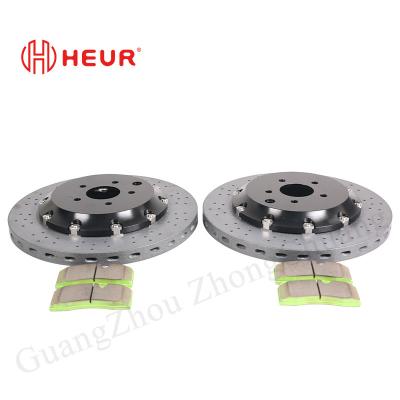 China Heur Brake Carbon Ceramic Disc Voor Nissan Gt R35 Vervanging 380*28mm Achterstel Te koop