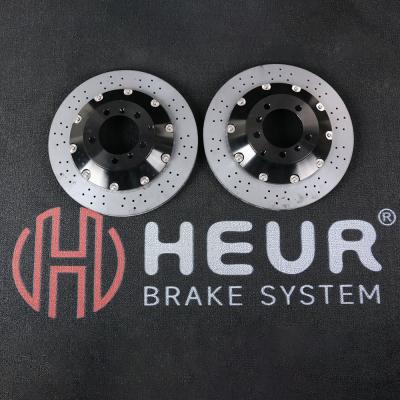 China Discos cerâmicos de carbono de freio HEUR para Tesla modelo S - 380x28mm Set traseiro à venda