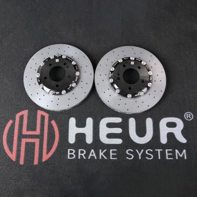 China Heur Brake Carbon Ceramic Disc For Vw Golf Mk7 Mk4 Upgrade 370*32mm Front Set for sale