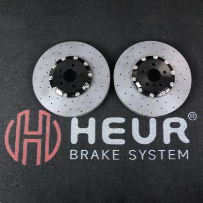 China HEUR Brake Carbon Ceramic Rotor Voor Vw Cc Golf R Mk7 Refit 393*36mm Front Set Te koop