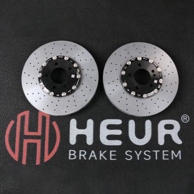 China HEUR Brake Carbon Ceramic Discs For Tesla model X - 400x38mm Front Set for sale