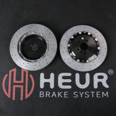 China HEUR Brake Carbon Ceramic Discs For Tesla model S - 410x32mm Rear Set for sale