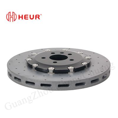 Chine HEUR frein rotor en céramique de carbone pour VW Cc Golf R Mk7 personnaliser 380mm avant à vendre