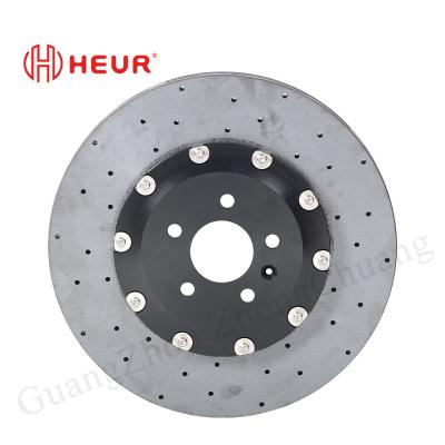 Chine Disque de frein en carbone céramique pour Volkswagen Golf 8 mise à niveau 380 * 36mm avant à vendre