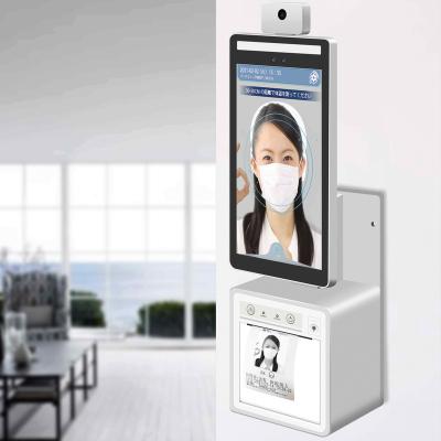 China High Quality Motion Detection Face Recognition With Scan Count Visitor Temperature Measurement Proof Printer for sale