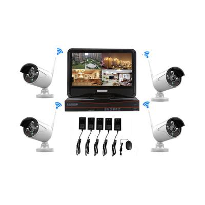 China CCTV Built-in Camera Kit 1080p Nvr Camera Siren 4ch Smart Tuya Wifi Outdoor Security System for sale