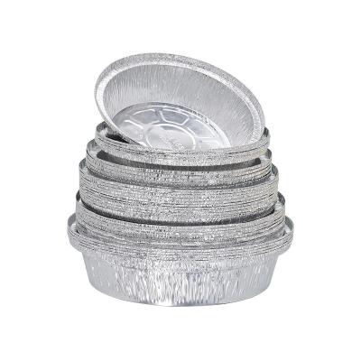 China Wholesale Food Grade Disposable Pot Eco-friendly Aluminum Foil Container Even Warming Food Bowl for sale