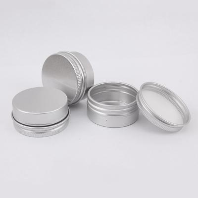 China Durable Custom Empty Round Storage Balm Oils Packaging Aluminum Tea Food Grade Jar for sale