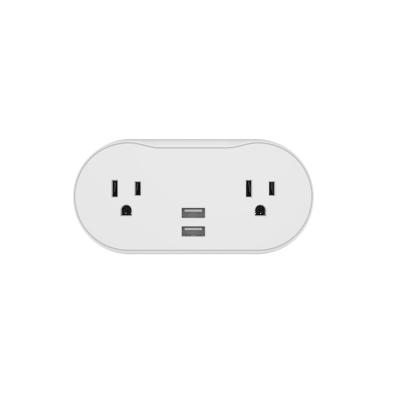 China Residential / Multi-Purpose Dual Socket 1936 Wifi Smart Plug With White Color AC 230V 50Hz Electical Board for sale