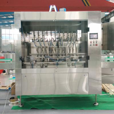 China Linear Type 12 Beverage Heads Oil Filling Machine For Vegetable Oil Sun Flower Oil Olive for sale