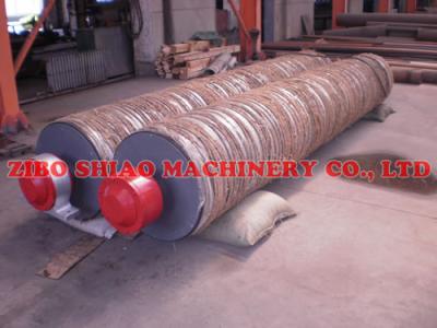 China Breast Roll Paper Mill Rolls with rubber  for Fourdrinier Section for sale