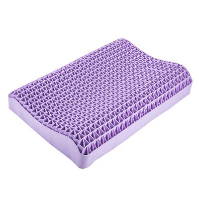 China Viable 2022 New Product Cervical Band Pressure Pillow Ladies Pillow None Washed Cool Summer Gel Curve Pillow for sale