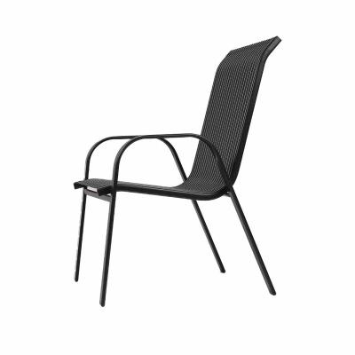 China Contemporary Hot Selling Outdoor Garden Relaxing Stacking Metal Chair for sale