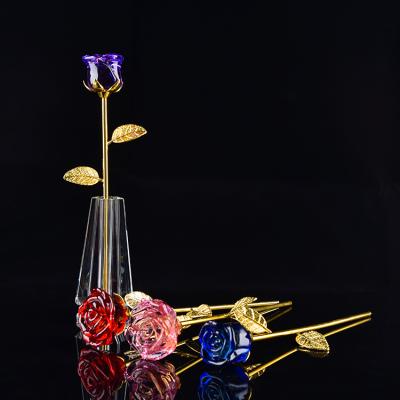 China Europe Hot Sale Clear Direct Sales Multiple Sizes Eco - Friendly Crystal Rose Flower for sale