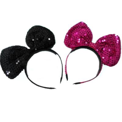 China Party Accessories Party Decoration Accessories Head Sequin Micky Mouse Ears Headband for sale