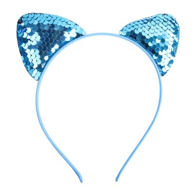 China 2021 Hot Sale Lady's Fashional Cute Headband The Pretty Girl's Latest Cat Ears Headband Hair Accessories for sale