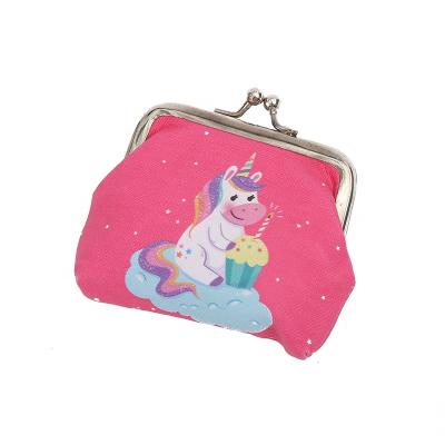 China Wholesale Coin Purse Fashion Cartoon PU Printing Luminous Coin Bags Unicorn Iron Buckle Coin Purse Creative for sale