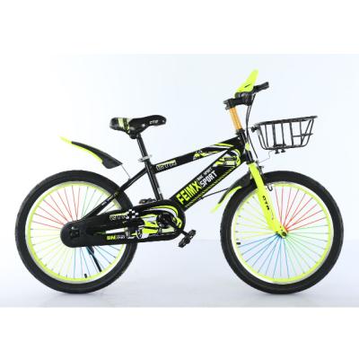 China Colorful Steel Kids Bike Kids Bike Steel Frame Single Speed ​​With Training Wheel 18 19 Inch for sale