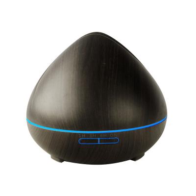 China Hot-selling Commercial Aroma Diffuser Black Wood Grain Large 500ml Capacity Essential Oil Aroma Diffuser PP+ABS Humidifier for sale