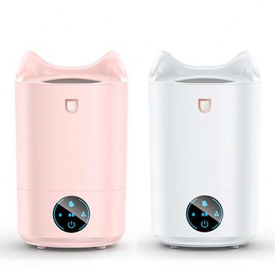 China Large Hotel 4L Humidifier Water Fill Top Cool Mist Table Top Ultrasonic Humidifier For Baby Bedroom Office Led Air Humidifier for sale