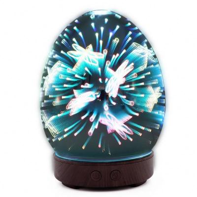 China Comfortable Glass Sensation Dragonfly 3D Pattern Aroma Diffuser Aromatherapy Essential Oil Diffuser Wholesale for sale