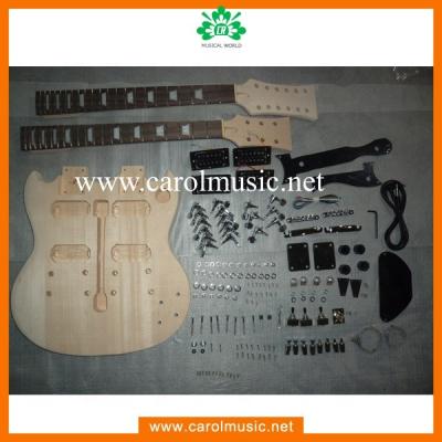 China Basswood GK012 Double Neck Guitar DIY Kit / Double Neck Guitar DIY Kit Guitar Kit for sale