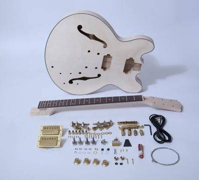 China Unfinished Basswood GK015 Cavity Body Electric Guitar Kits for sale