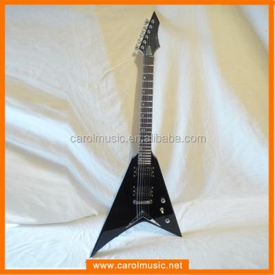 China Basswood ESE004 Guitar Manufacturer China Musical Instruments V Shape Electric Guitar for sale