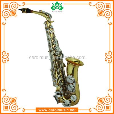 China Gold Lacquer AS004 Saxophone Spare Parts Sax Porcelain Alto Saxophone for sale