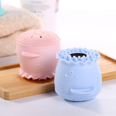 China Other Top Selling Private Label Mini Exfoliating Silicone Facial Cleansing Brush Waterproof Manual Face Brush for sale