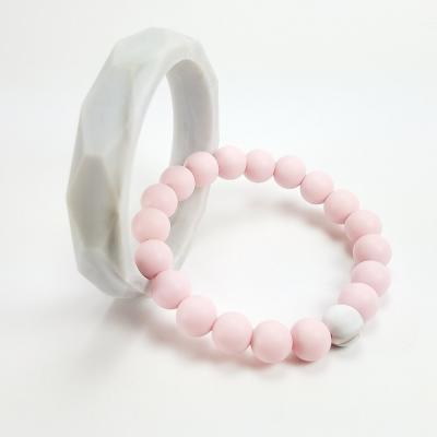 China Non-Toxic Custom Design Baby Teething Silicone Bracelet for sale