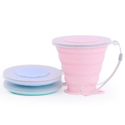 China Sustainable Travel Drinking Water Cup Silicone Cup With Straw Coffee Cup Tops Silicon for sale