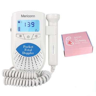 China Cheap Pregnancy Women Fetal Doppler Monitor With 2M LCD Display Prenatal Baby Fetal Heart Monitor for sale