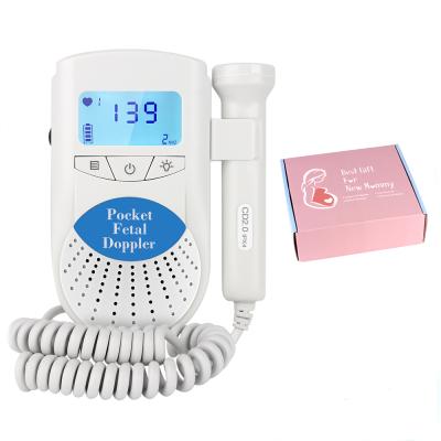 China Monitoring High Sensitive Fetal Doppler Auto Switch-off Baby Fetal Heart Rate Fetal Heart Monitor for sale