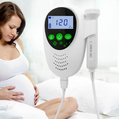 China Plastic Portable Cheap Fetal Portable Waterproof Pocket Display Doppler 2mhz LCD Doppler Fetal Probe for sale