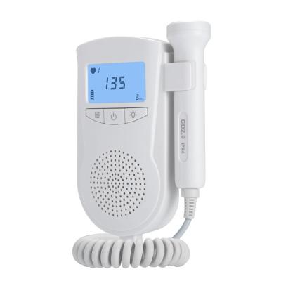 China Pregnancy Women Portable Pocket Doppler Fetal Monitor with 2Mhz 3Mhz Probe LCD Backlit Baby Heart Monitor for sale