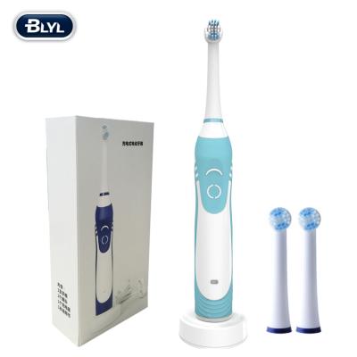 China Blue Foldable Indicator Bristle Travel Toothbrush with Blue Electric Toothbrush Holder LED Lamp Battery Indicator for sale