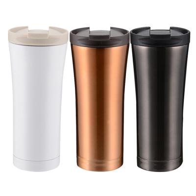 China 500ml PORTABLE Promotional Double Wall Stainless Steel Thermos Travel Mug Vacuum Insulated Tumbler for sale