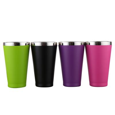 China Modern Stainless Steel Wine Cup Tumbler High Quality Beer Mug Modern Wall Insulated Coffee Mug for sale