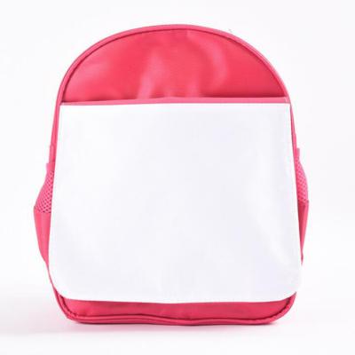 China DIY Sublimation Waterproof Printing Polyester Canvas Youth Lightweight Kids Backpack For Heat Transfer Printing for sale