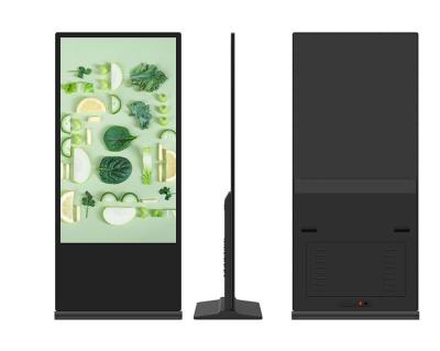 China Indoor Digital Signage Free Stand Display 65 Inch LCD Display Touch Screen 1920x1080 2k Android Kiosk Floor Standing Digital Signage for sale