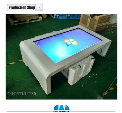 China Indoor 32 inch 42 inch 46 inch touch screen coffee table with wifi/lan/pc/4g/game touch table for sale