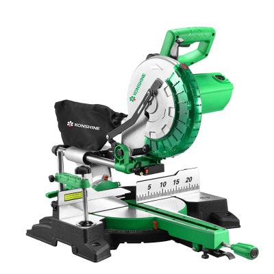 China Wood Saw 255mm Sliding Miter Saw Machine For Wood Size Product Feature Double Weight Blade Original Type With Laser Radar for sale