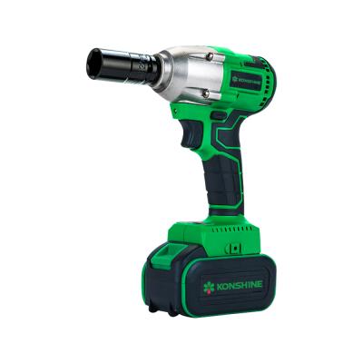 China 21V Rechargeable Power Tool Screw Drivers Torque High Li-ion Brushless Battery Electric Cordless Impact Wrench 12.7mm for sale