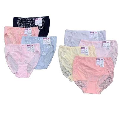 China Sexy Viable Breathable Quick Dry Underwear Japan Tanzania Lace Briefs Cotton Lady Panties New Japanese Style Breathable for sale