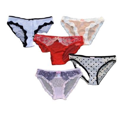 China Wholesale Hot Selling Breathable Feminine Panties Ladies Wearing Women Bikini Underwear With Lace For Women Spandex Plain Dyed Yemen Zambia for sale